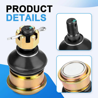 4 x Front Upper & Lower Ball Joints for Yamaha ATV