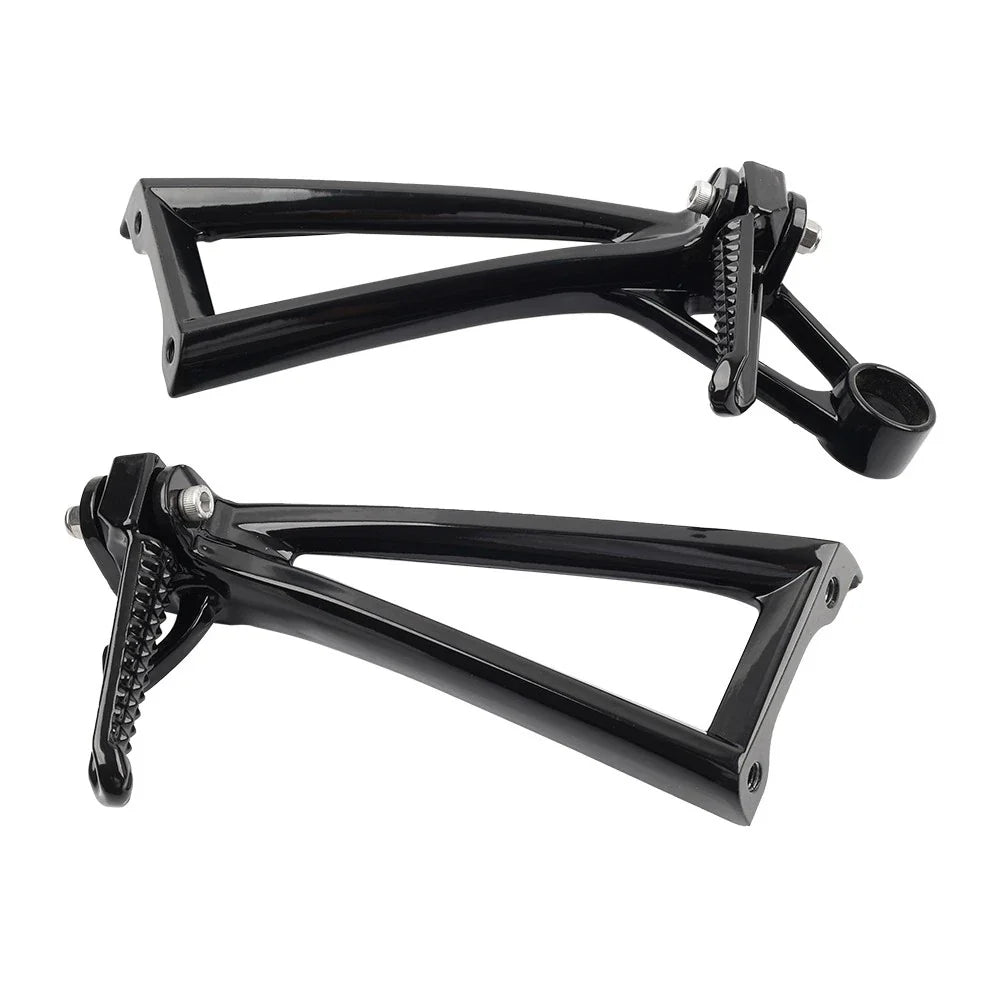 Black Rear Passenger Footrests Pegs for Yamaha YZF R6 (2003-2005)