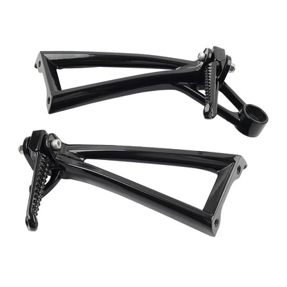 Black Rear Passenger Footrests Pegs for Yamaha YZF R6 (2003-2005)