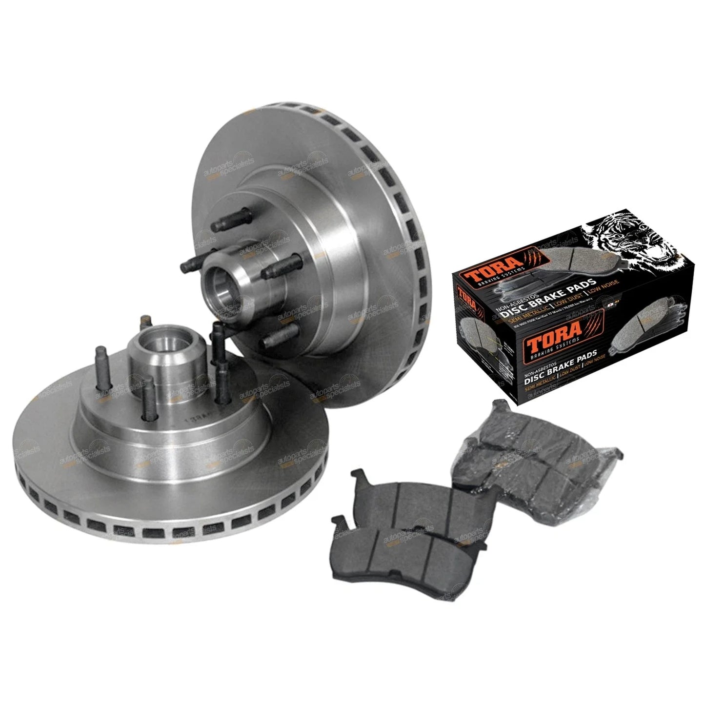 Front Disc Rotors & Brake Pads for Ford Falcon XH EF EL (1994 - 1999)