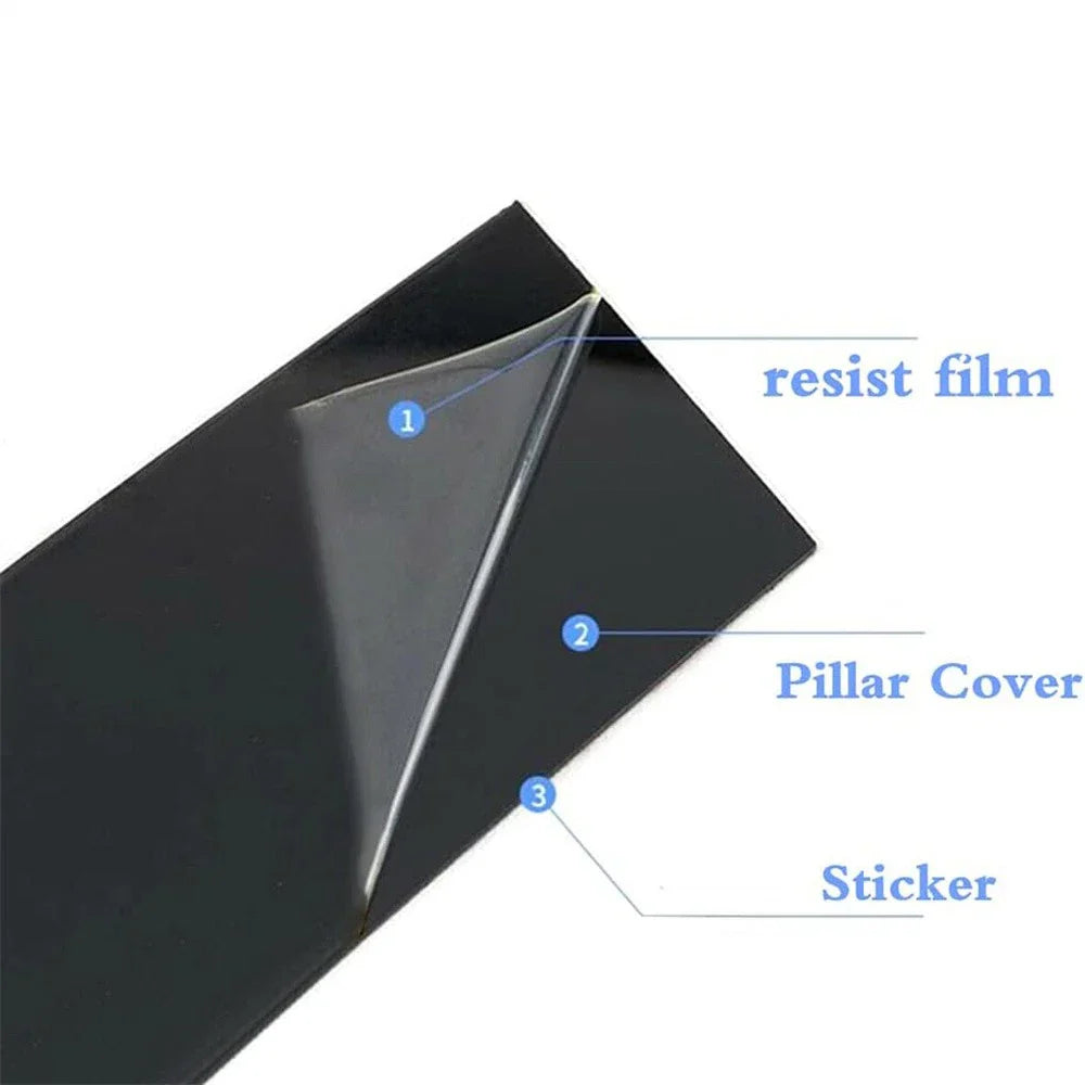 6Pcs Black Door Window Trim Covers for Subaru Forester (2019-2023)