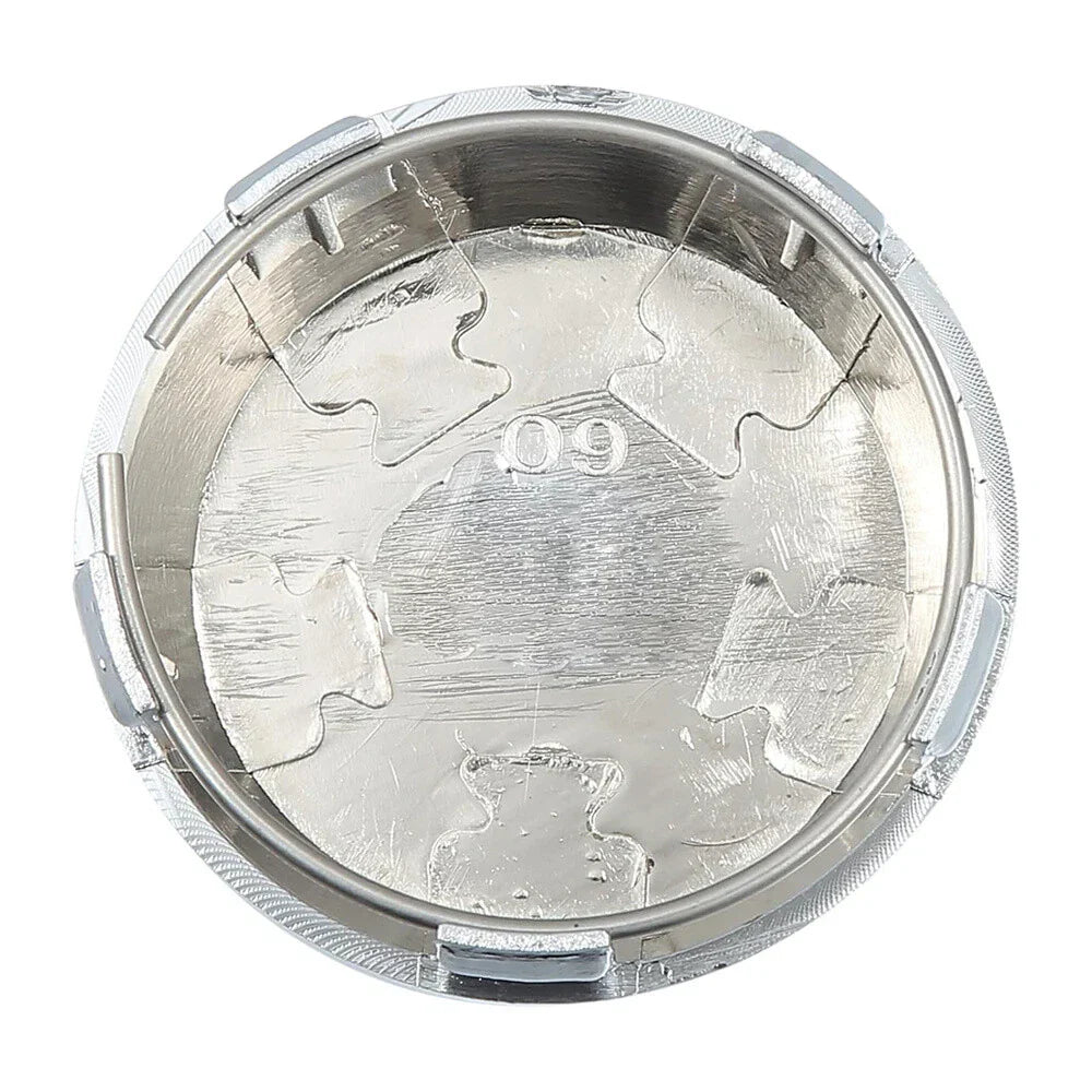 4 x ABS Chrome Silver Wheel Center Cap Rim Hub Cover 60mm for Universal (N/A)