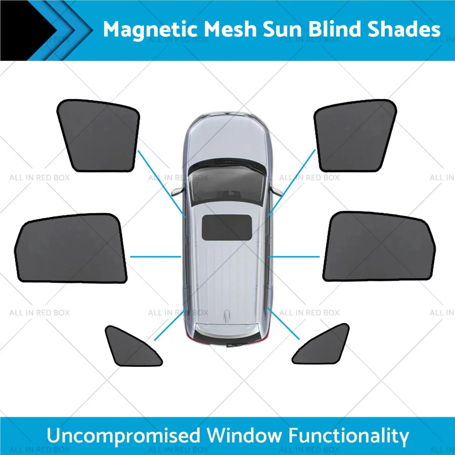 Magnetic Mesh Sun Blind Shades for Audi Q5 2009-2016 ( Front & Rear)