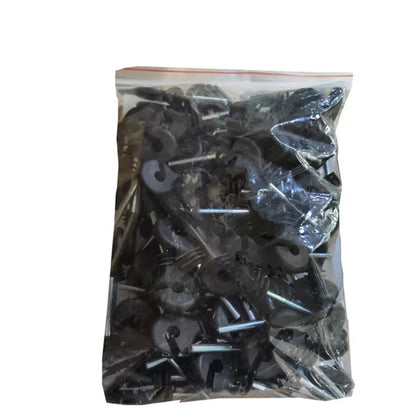 50 Pcs Insulated Electric Fence Insulation Screw M6 Ring Insulator