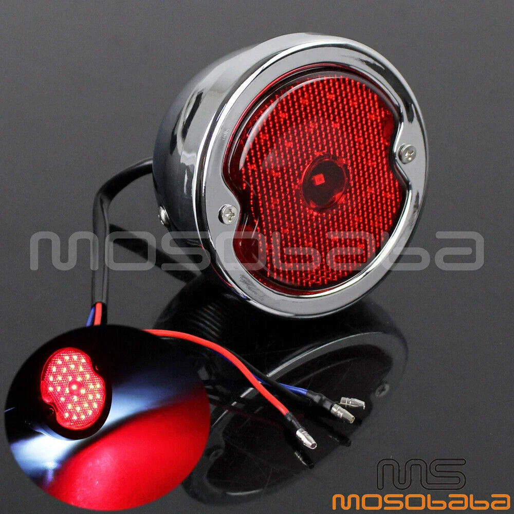 LED Tail Light Assembly Red Lens for Ford Model Pick-ups & Wagons (1933-1936)