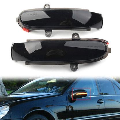 LED Mirror Dynamic Turn Signal Lights for Benz C Class W203 (2001-2007)
