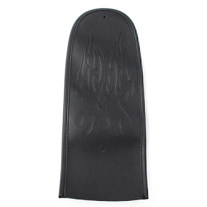 Leather Cushion Rear Flame Stitching for Harley Dyna Fat Bob & Street Glide