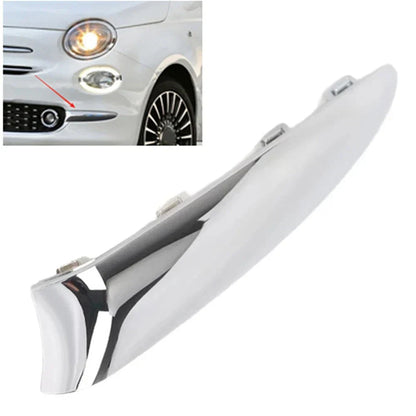 Left Front Bumper Moulding Chrome Trim for Fiat 500 312 Lounge (2016-2020)