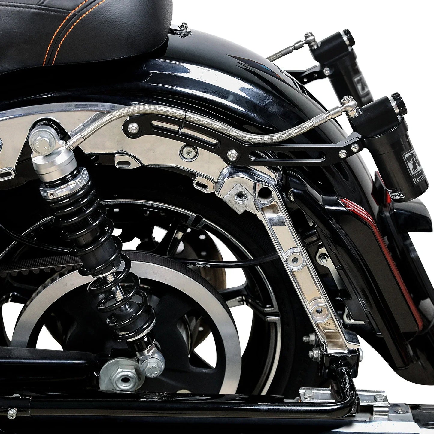 Remote Reservoir Rear Shocks for Harley Road Glide (2014-2024)