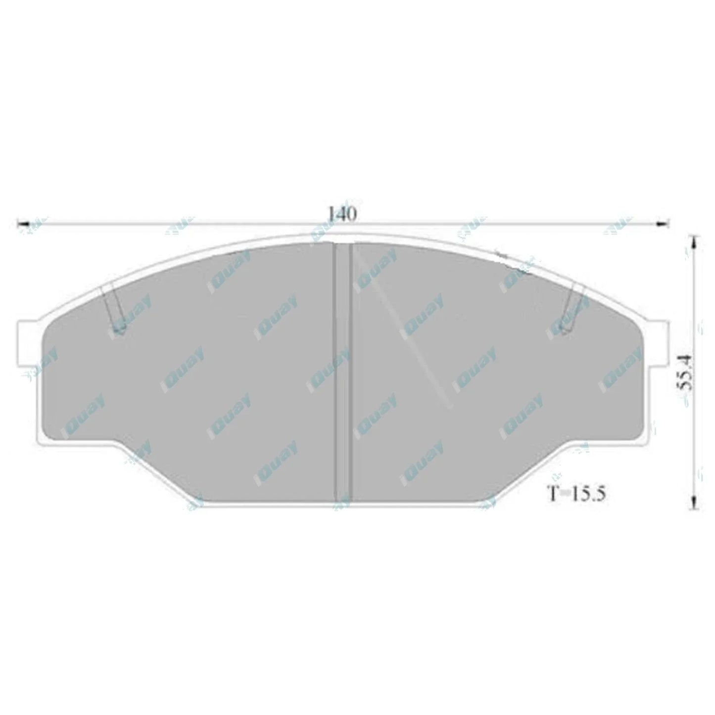 Front Disc Brake Pad Set for Toyota Hiace Van YH50 YH51 YH53 YH63 YH73 (1982-1987)