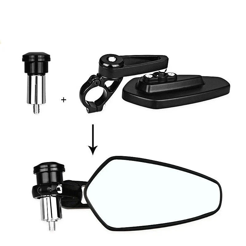 7/8" Aluminum Rear View Mirrors for Motorcycle (22mm)