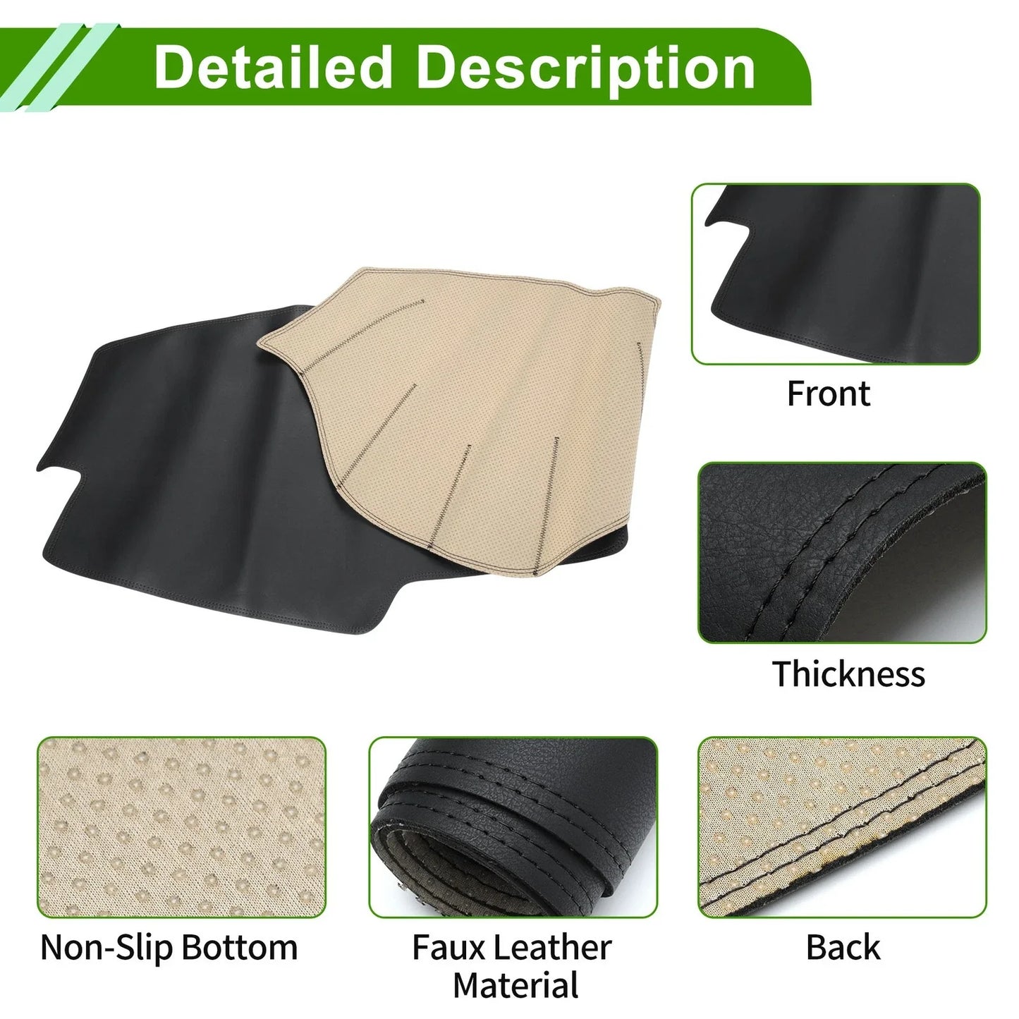 Dash Cover Mat Carpet Black for BMW X5 X6 (2019-2022)