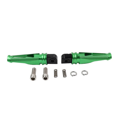 Green Foot Pegs Rear Passenger Footrests for Yamaha YZF R1 R6