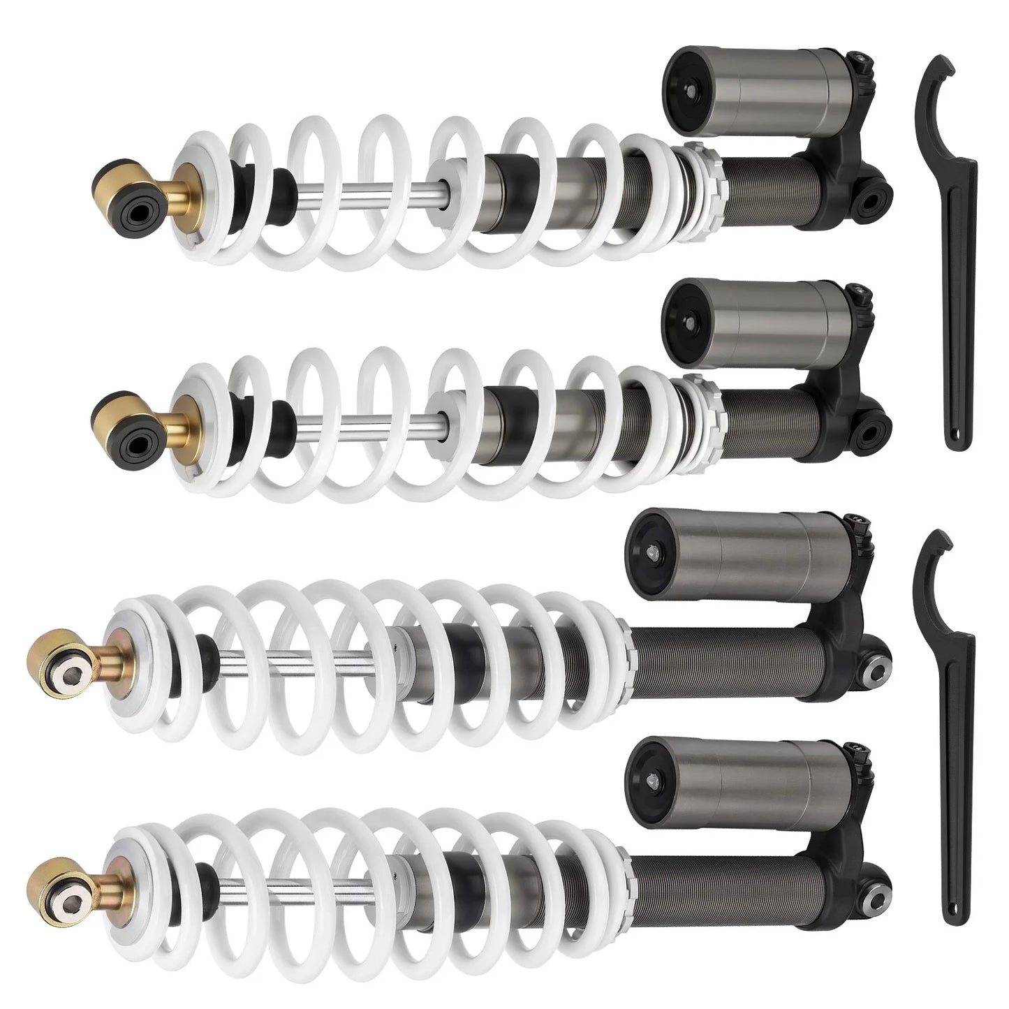 Heavy Duty Front Rear Air Shocks Absorbers for Polaris RZR S 800 (2009–2012)