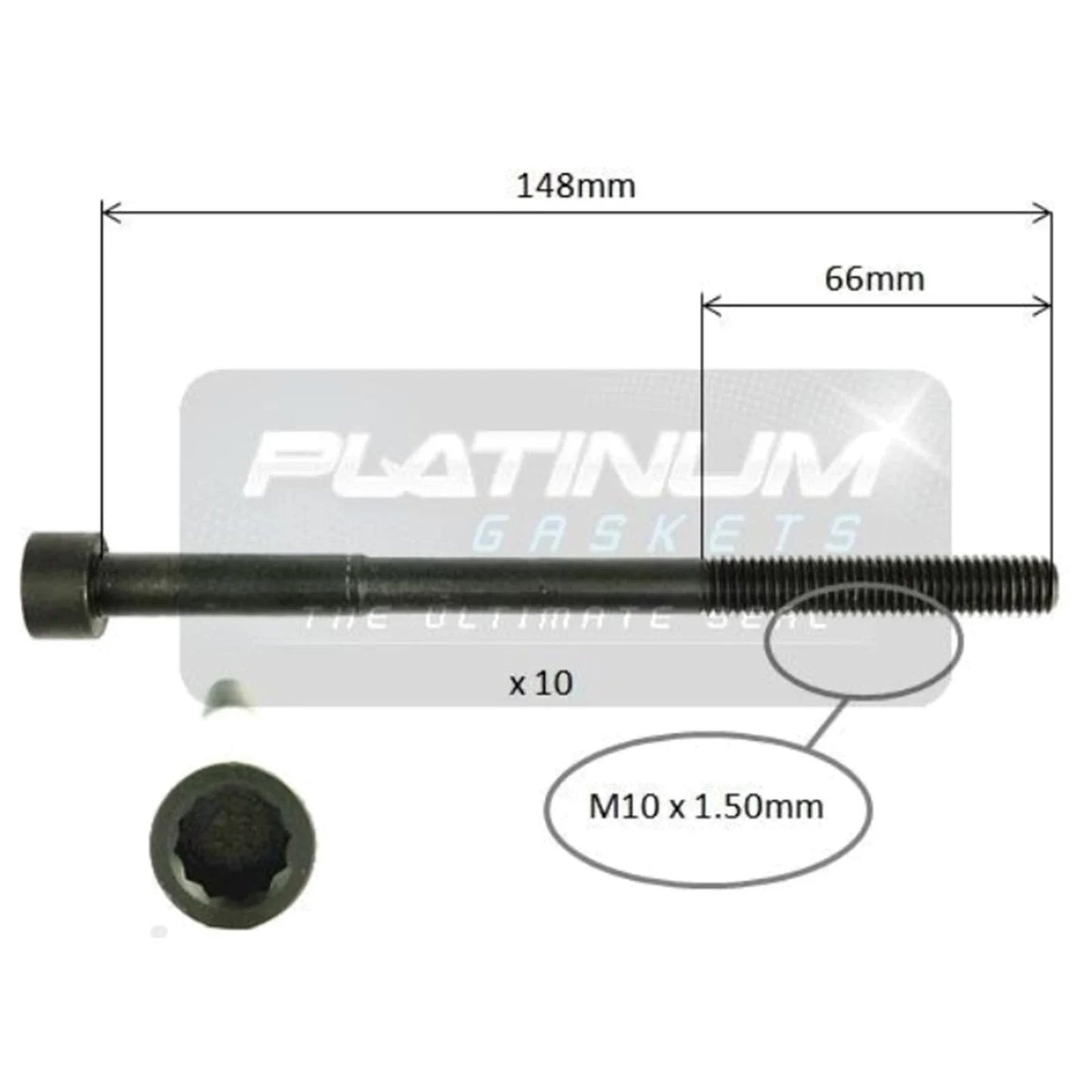 Engine Cylinder Head Bolt 4cyl 1.8L 2ZR-FXE for Toyota Prius V (2012–2019)