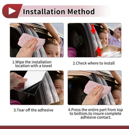 Door Pillar Window Trim for Hyundai Accent Sedan (2011-2017) Silver Tone