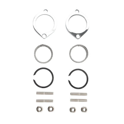 Exhaust Flange Install Kit  Flanges Gaskets Nuts Washers for Harley Big Twin