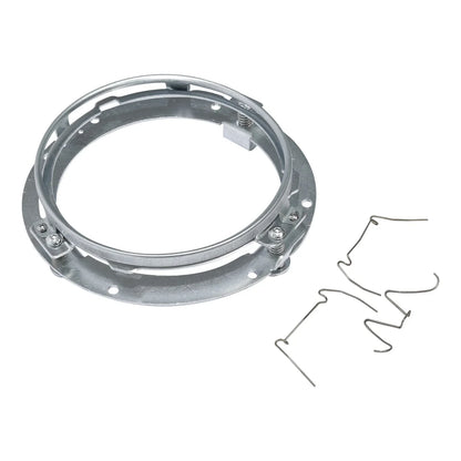 7" Front HID LED Headlight Lamp Mounting Ring for Harley Touring Softail