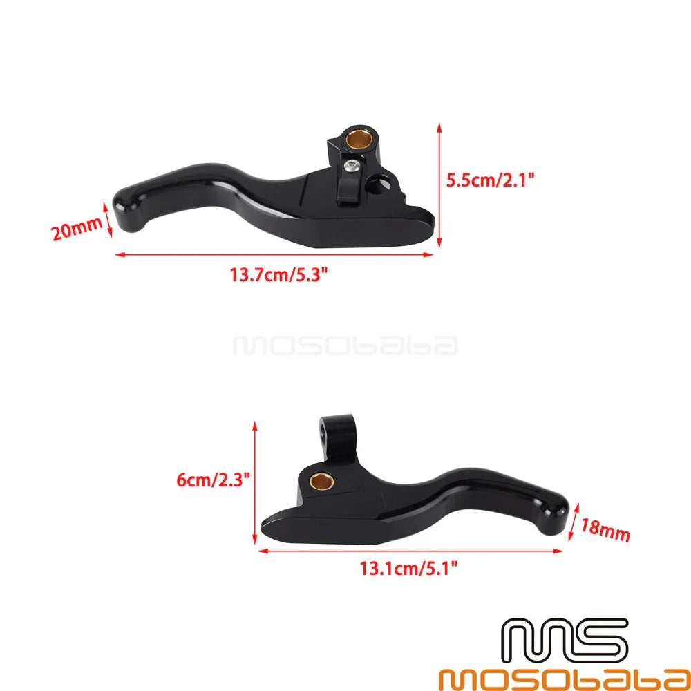 Finger Clutch & Brake Levers Red for Harley Touring Road Glide FLTRU FLHR (2009-2023)