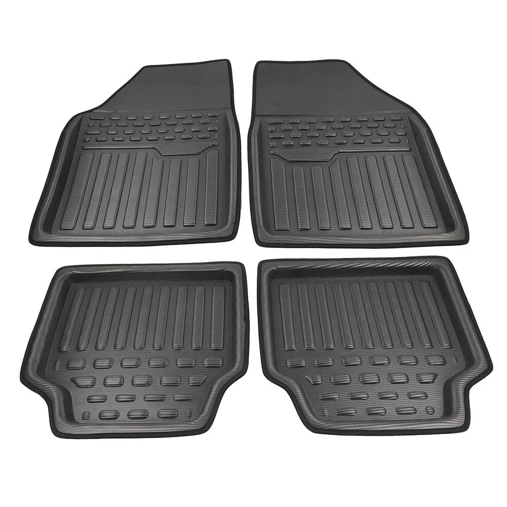 4 Pcs Universal Front Rear Heel Pad Carpet Floor Mats for Car Truck