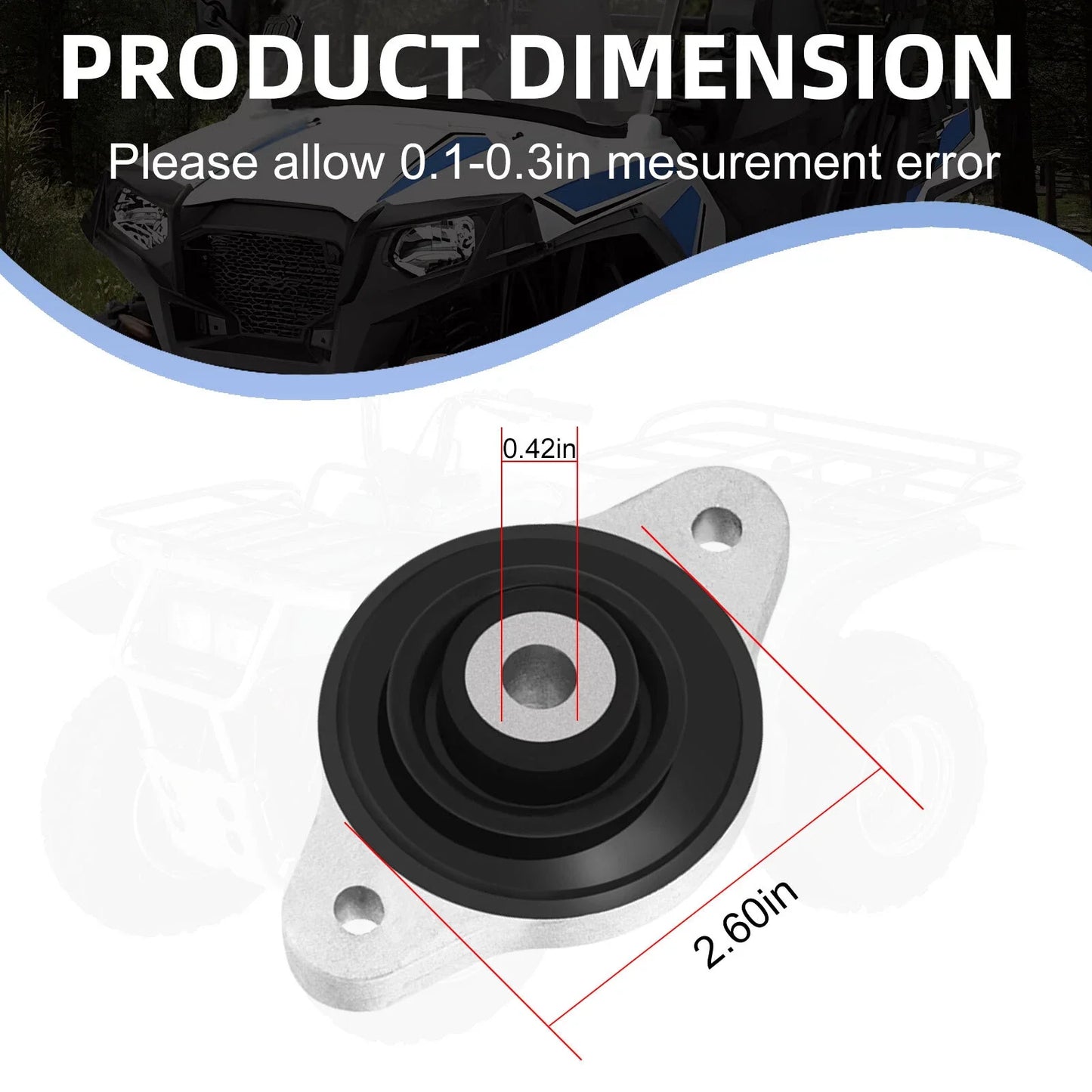 Rear Differential Mount Transmission Bracket for Polaris RZR 800/4/S (2010–2014)