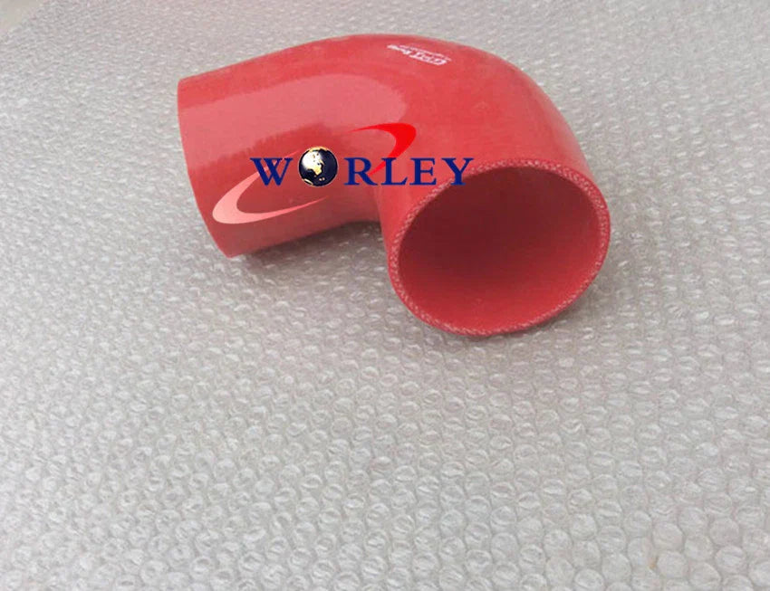 4" 90 Degree Elbow Coupler Silicone Hose for Intercooler Turbo Pipe Red