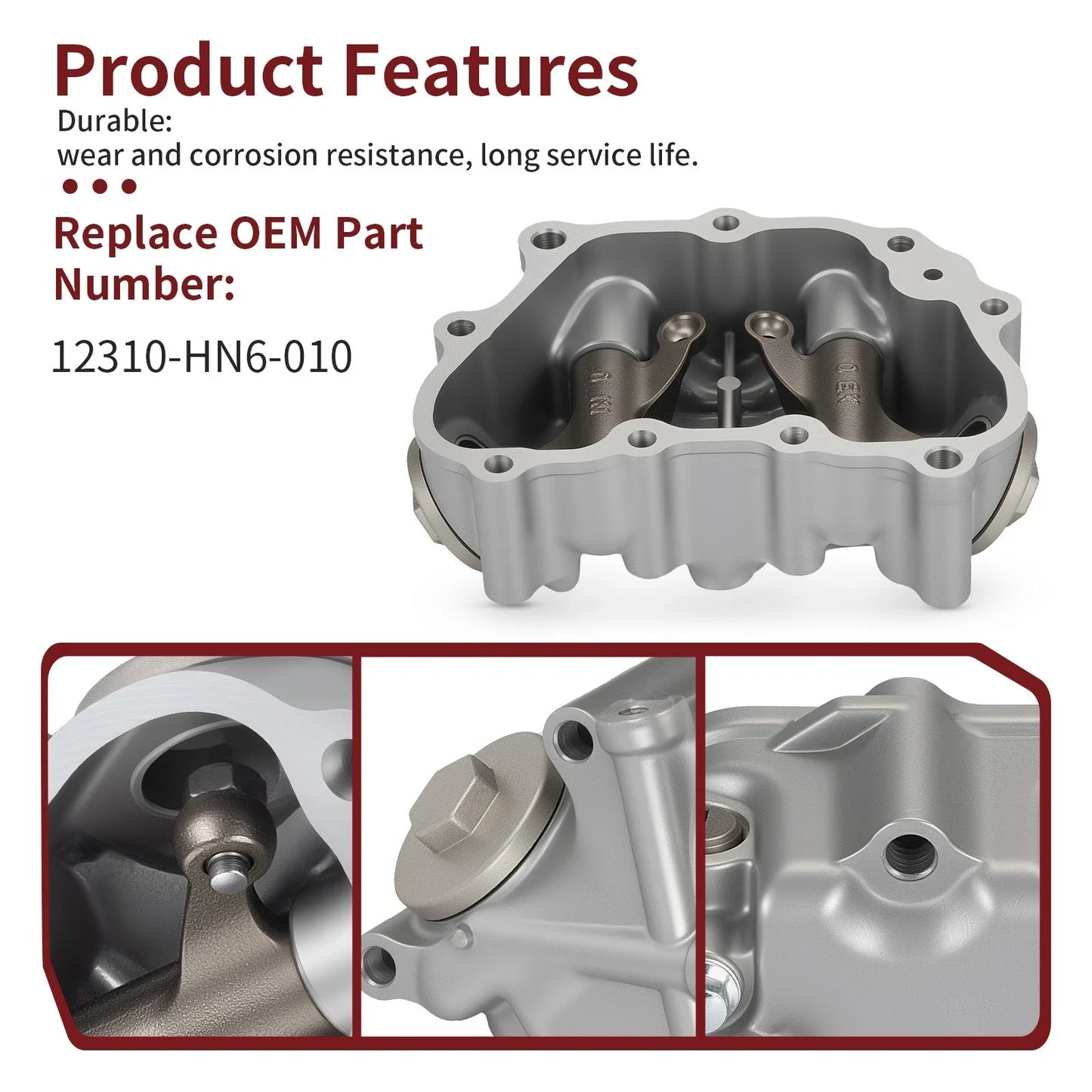 Cylinder Head Valve Cover Assembly for Honda Recon 250 (2002-2024)