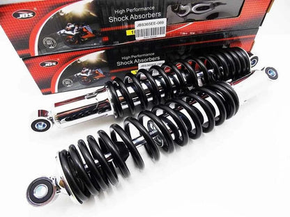 365mm JBS Black/Chrome Rear Shock Absorbers for Honda CR250M Elsinore