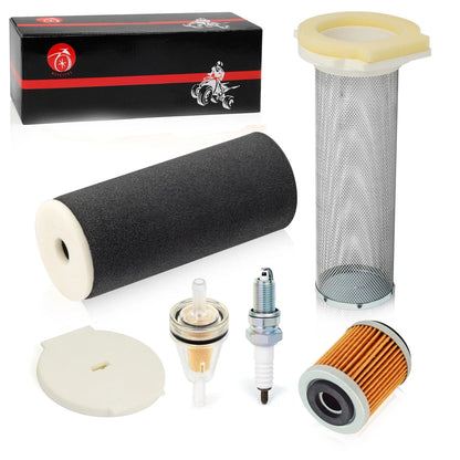 Air Filter Kit End Cap Oil Filter Spark Plug for Yamaha Raptor 350 (2004–2013)