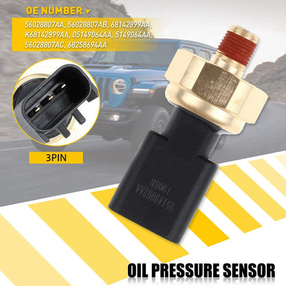 Engine Oil Pressure Sender Switch Sensor for Dodge Chrysler (2001-2023)
