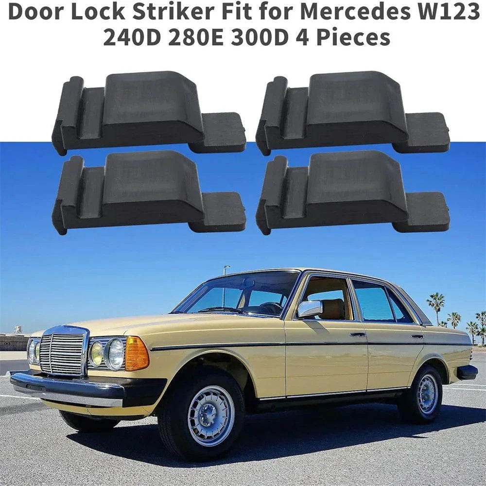 4Pcs Door Lock Striker for Benz W123 240D 280E 300D (1976-1985)