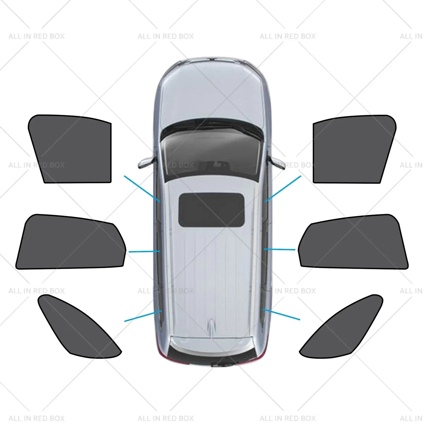 6 x Magnetic Sun Shades for Mazda CX-3 (2015-Current)