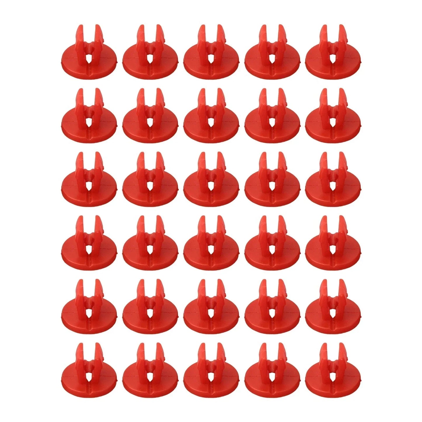 Shield Nut Set Nylon Parts Plastic Red Screw Under-Body