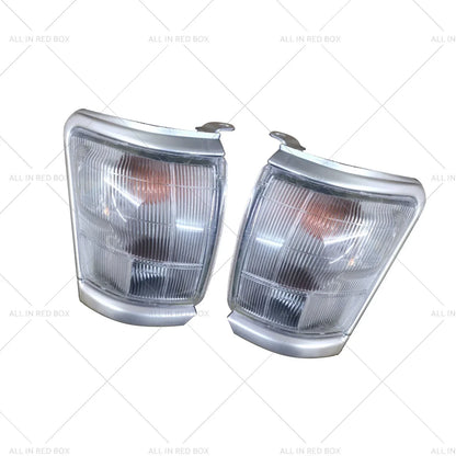 Clear Corner Indicator Blinker Park Lights Pair for Toyota Hilux (1997-2001)