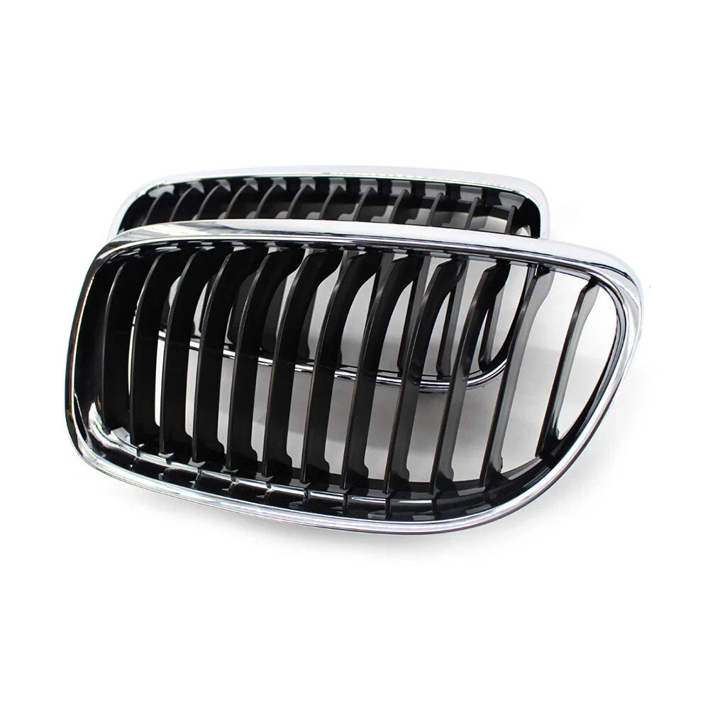 Front Kidney Grille Chrome Black for BMW E90 E91 328i 335i (2009-2011)