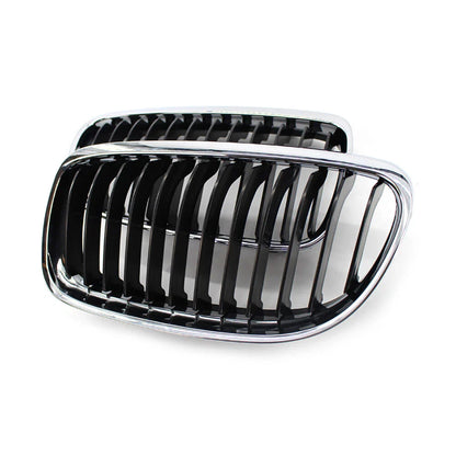 Front Kidney Grille Chrome Black for BMW E90 E91 328i 335i (2009-2011)