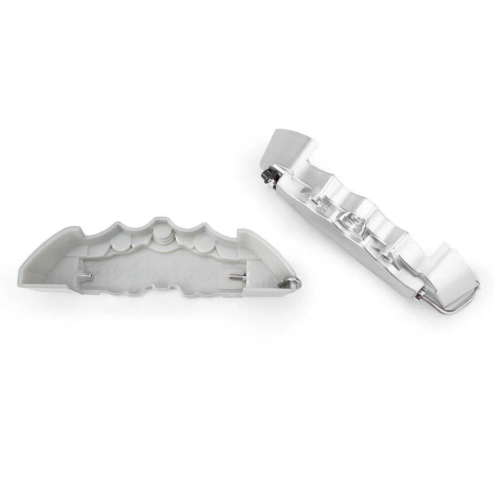 3 x Silver 3D Front Rear Disc Brake Caliper Covers for Universal Car Truck