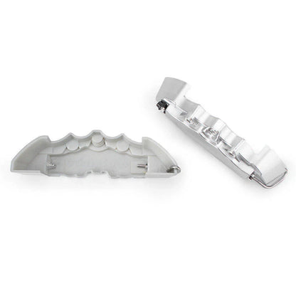 3 x Silver 3D Front Rear Disc Brake Caliper Covers for Universal Car Truck