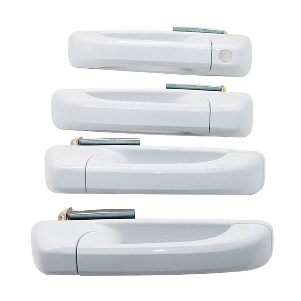 4 Pcs Door Handle Set Bright White for Ram 1500 2500 3500 (2019-2023)