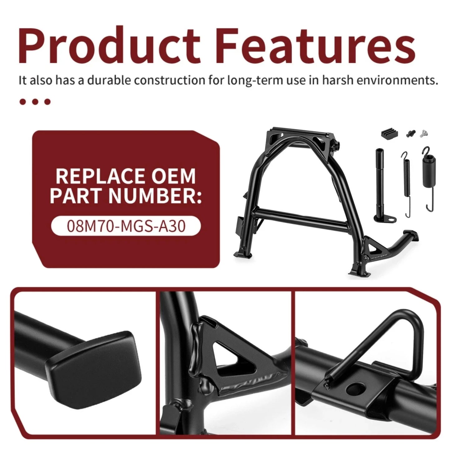 Centerstand w/Spring Kit for Honda NC750 X/XD NC750X NC750XD (2018–2021)