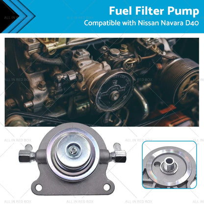 Diesel Fuel Filter Primer Pump 10mm for Nissan Navara D40 (2006 - )