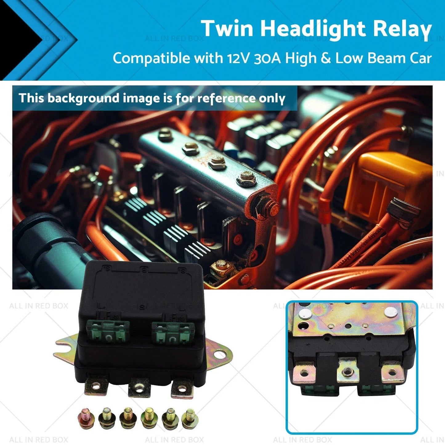 Universal Twin Headlight Relay 12V 30A for Car Accessory (NLR-132)