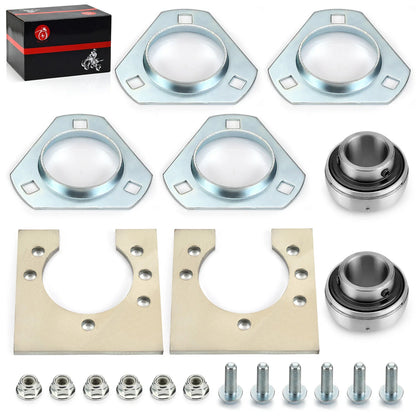 Live Axle Bearing Kit 1x for Go-Karts/ATV with 3 Hole