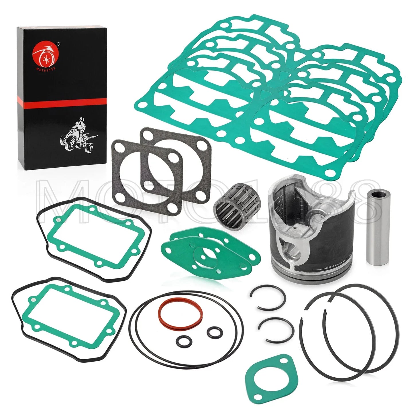 Pistons 82mm STD DUAL Ring Bearing Gasket for Ski-Doo GTX (2005–2007)