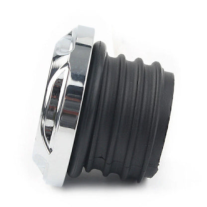 CNC Cut Chrome Gas Cap for Harley Dyna Softail