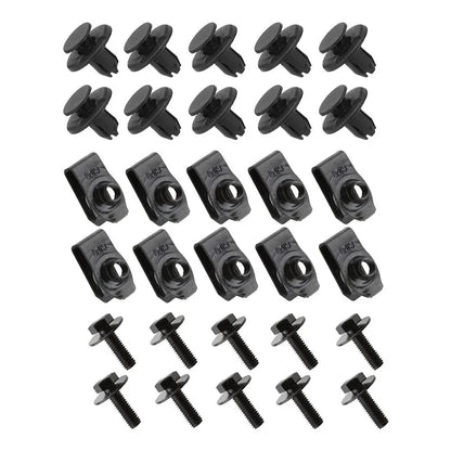 30 Engine Undertray Cover Clips for Nissan Qashqai (2007–2024)
