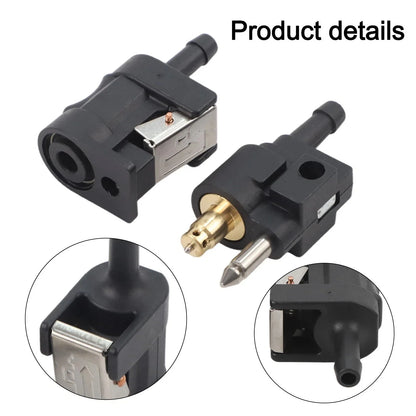 2 x Fuel Line Connector for Outboard Motor Engine Male & Female