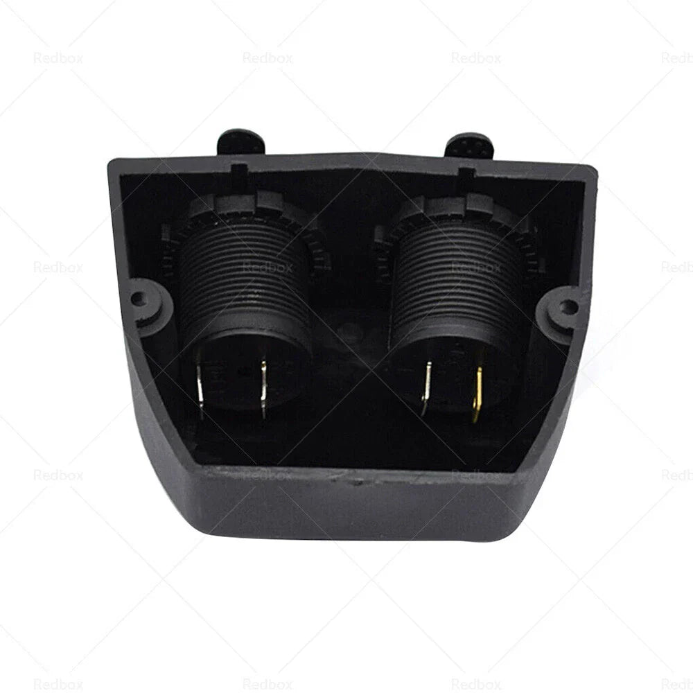 12V Dual USB Port Charger Socket Mount Panel Adapter for Car Boat Caravan