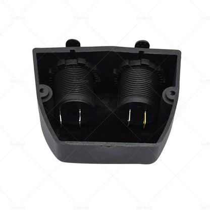12V Dual USB Port Charger Socket Mount Panel Adapter for Car Boat Caravan