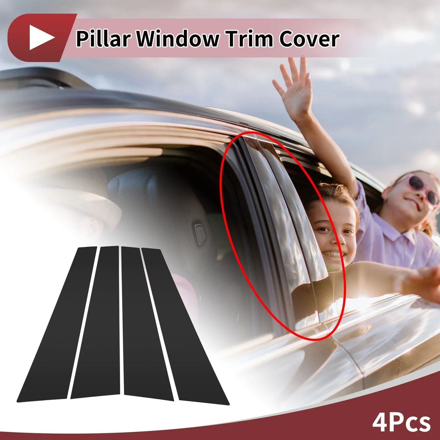 Door Pillar Window Trim BMW 7-Series (2023-2023)